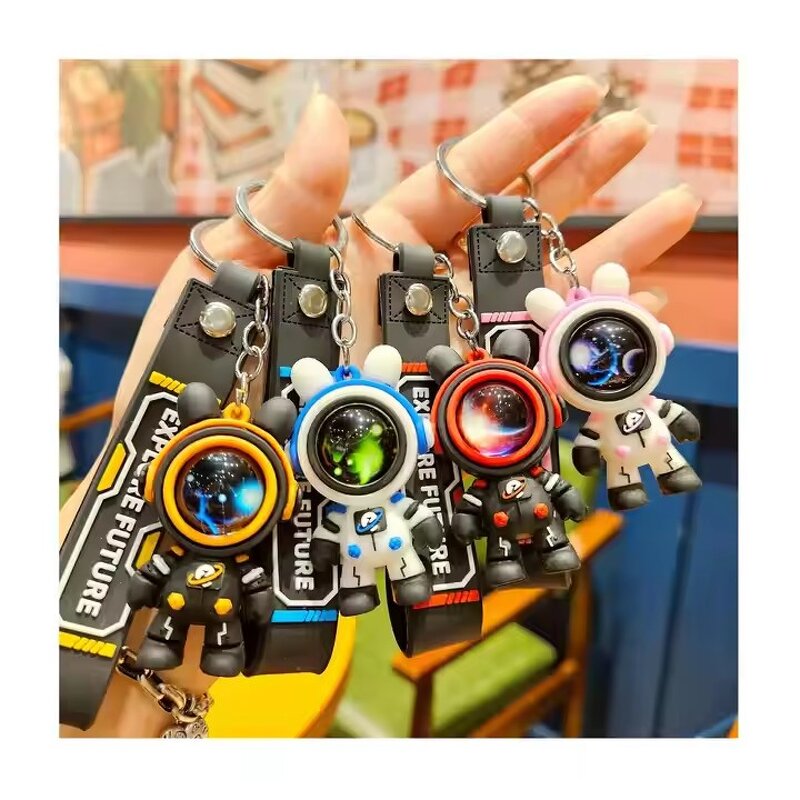 Cartoon Keychain Factory - OEM Multi-Color Rabbit Astronaut Car Pendant