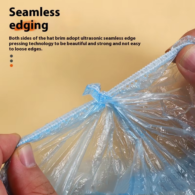 Shower Cap Factory - OEM Cheap Thickened Disposable PE Plastic Cap