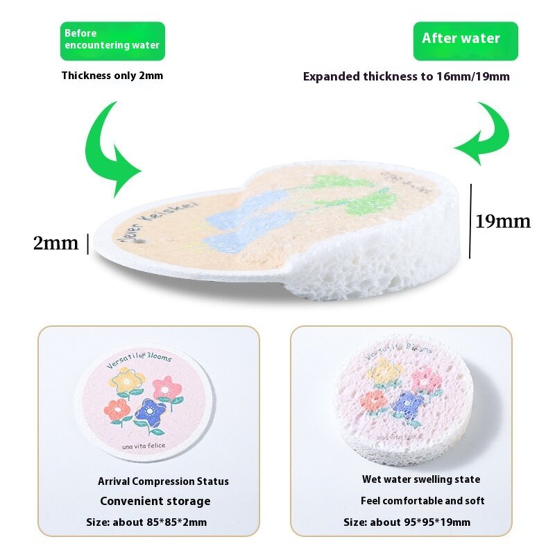 Compressed Sponge Manufacturer - OEM Durable Cellulose Dishwashing Sponge
