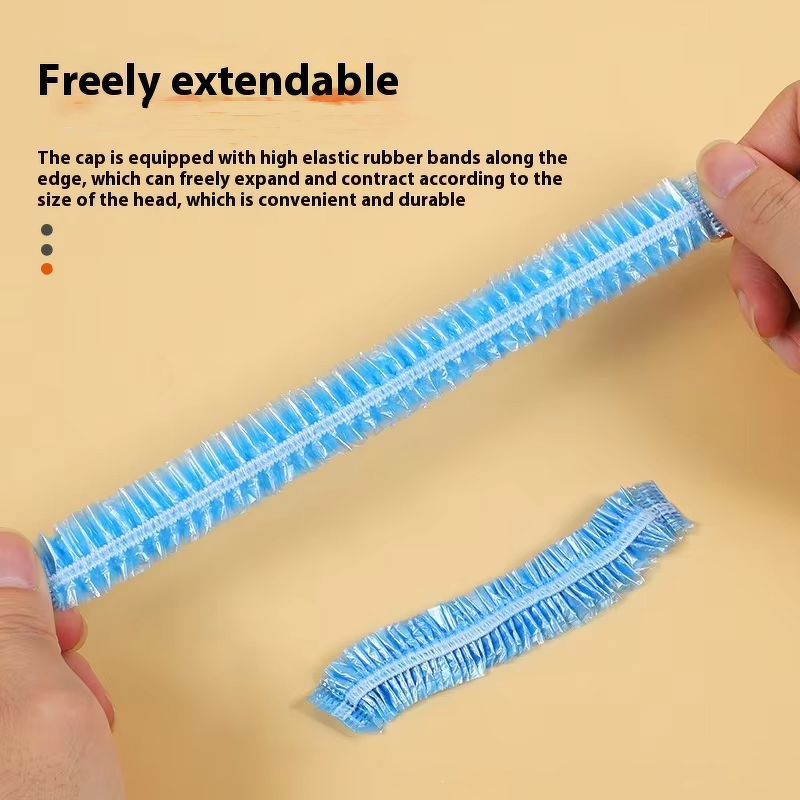 Shower Cap Factory - OEM Cheap Thickened Disposable PE Plastic Cap