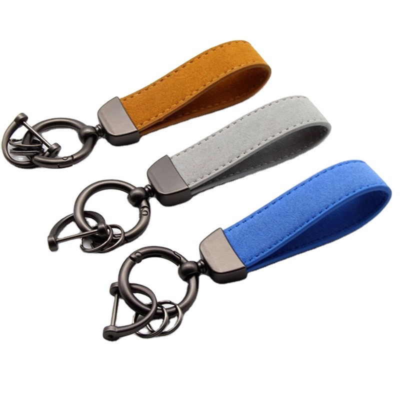 PU Leather Keychain Supplier - OEM Luxury Customized Car Key Ring