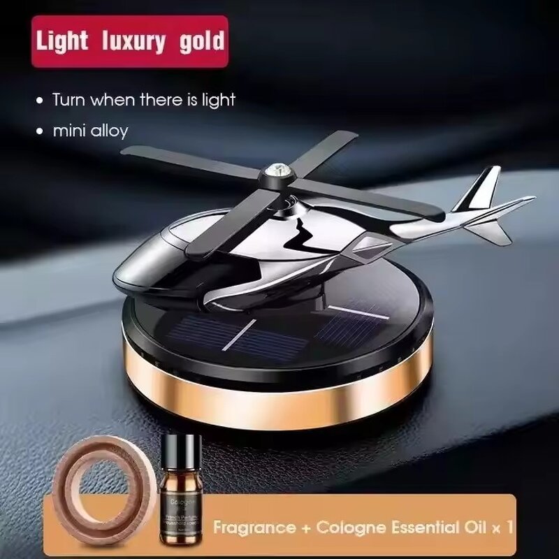 Solar Car Freshener Supplier - OEM Modern Metal Helicopter Perfume Diffuser