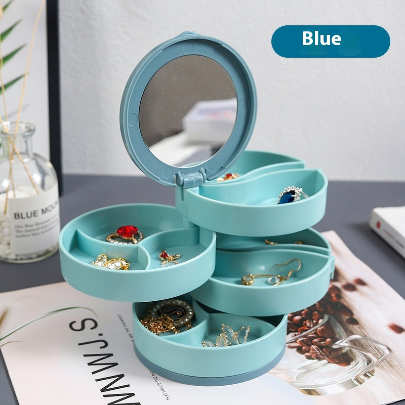 Jewelry Box Manufacturer - OEM Modern 360° Rotating Multi-Layer Rack