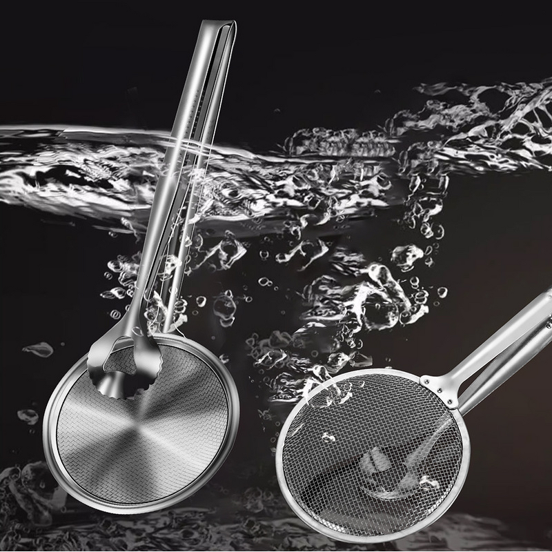 Stainless Steel Scoop Factory - OEM 2 in 1 Food Scoop Oil Filter Clip