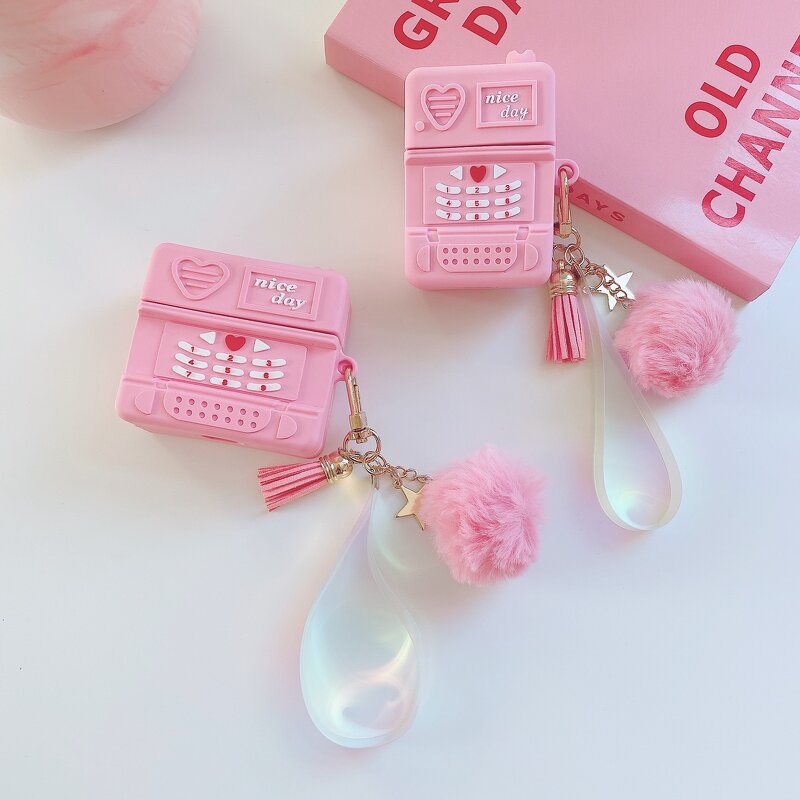 AirPods Pro Case Manufacturer - OEM 3D Pink Cellphone Design Furball