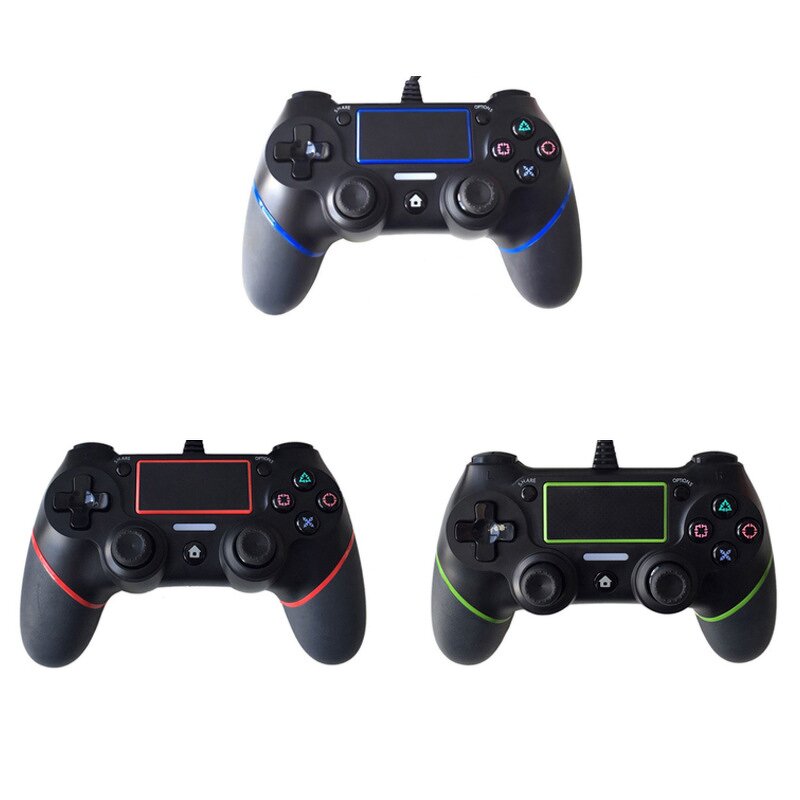 PS4 Wired Controller Factory - OEM Wholesale Dual Vibration LED