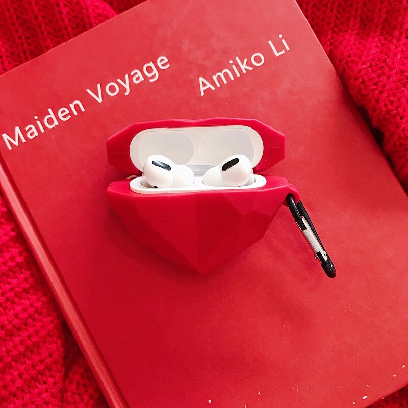AirPods Case Factory - OEM 3D Red Love Heart Design Keychain