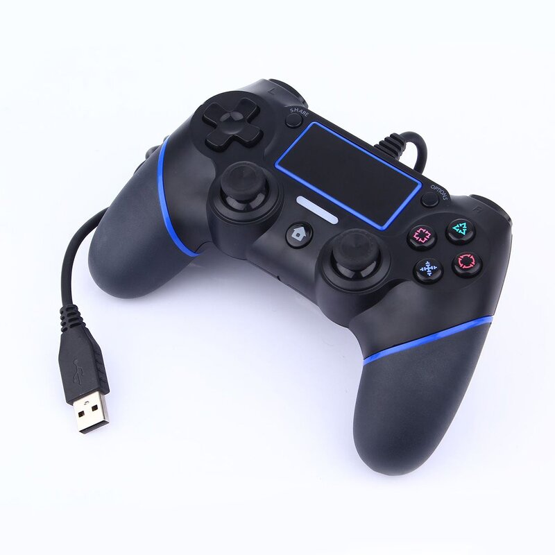 PS4 Wired Controller Factory - OEM Wholesale Dual Vibration LED