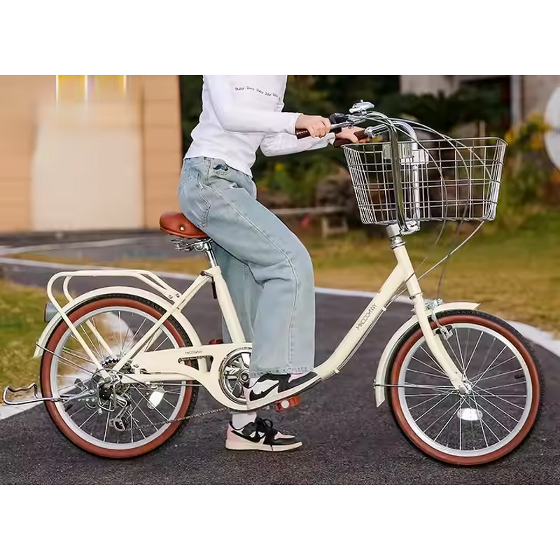 Vintage Style City Bike Manufacturer - OEM 20 Inch Student 7 Speed Basket