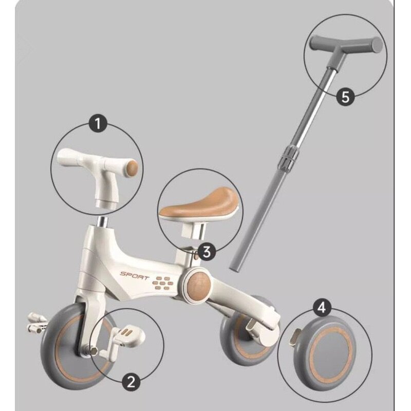 Children Balance Tricycle Supplier - OEM 3 in 1 Car with Push Handles Bike