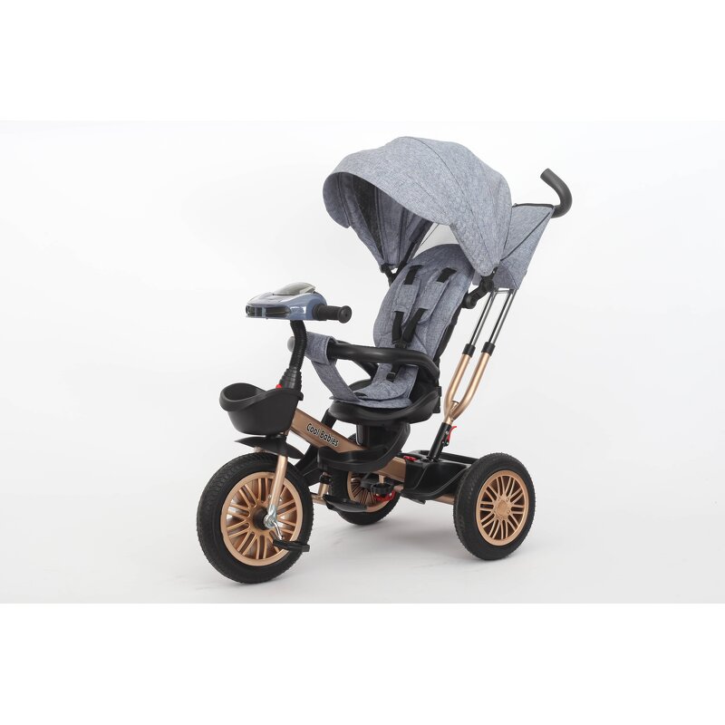 Baby Tricycle Manufacturer - OEM Factory High Quality 3 in 1 Folding Push