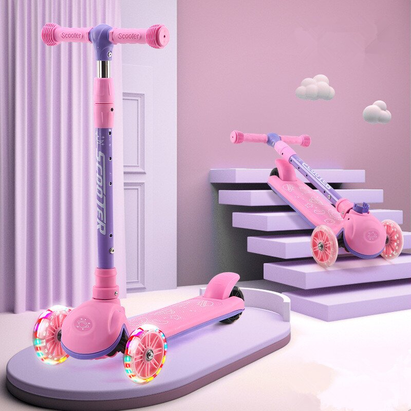 Child Folding Scooter Supplier - OEM Height-adjustable 3 Wheel Kick Scooter