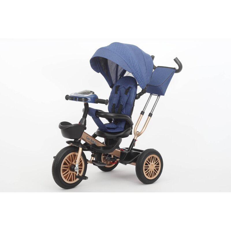 Baby Tricycle Manufacturer - OEM Factory High Quality 3 in 1 Folding Push