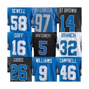 American Football Jersey Manufacturer - OEM Wholesale Stitched Detroit