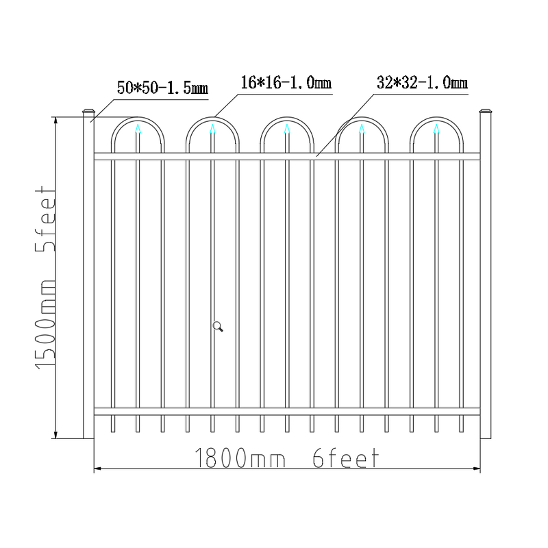 Security Metal Slat Fence Manufacturer - OEM Newly Design Cheap Decorative Custom