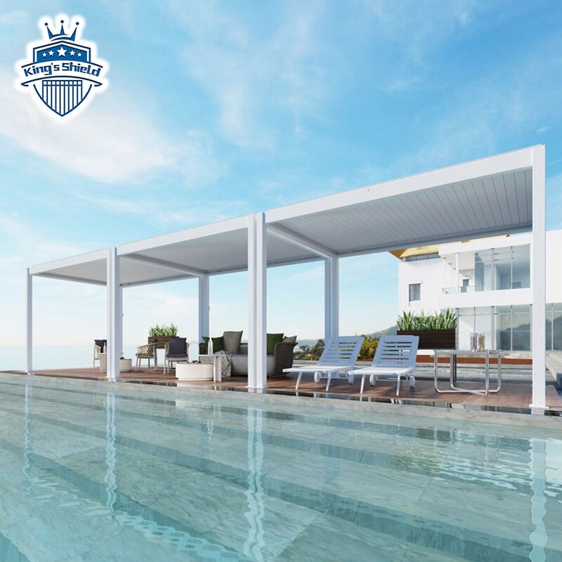 Automatic Patio Gazebo Manufacturer - OEM 3x4 Modern Opening Louvred Roof Luxury