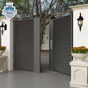 Automatic Garden Gate Supplier - OEM High Quality Modern Outdoor Metal Double