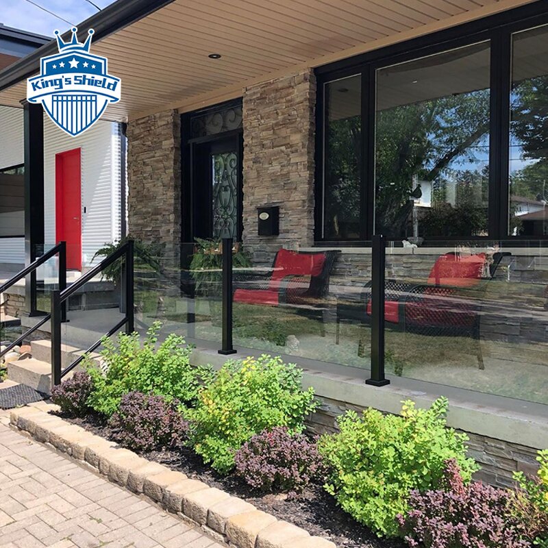 Aluminum Balcony Railing Supplier - OEM High Quality Assembled with Tempered Glass