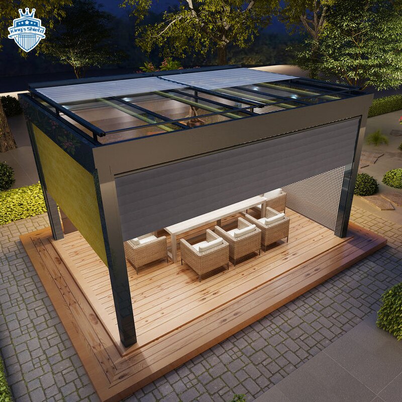 Fully Automatic Pergola Manufacturer - OEM Retractable Sliding Folding Louvered