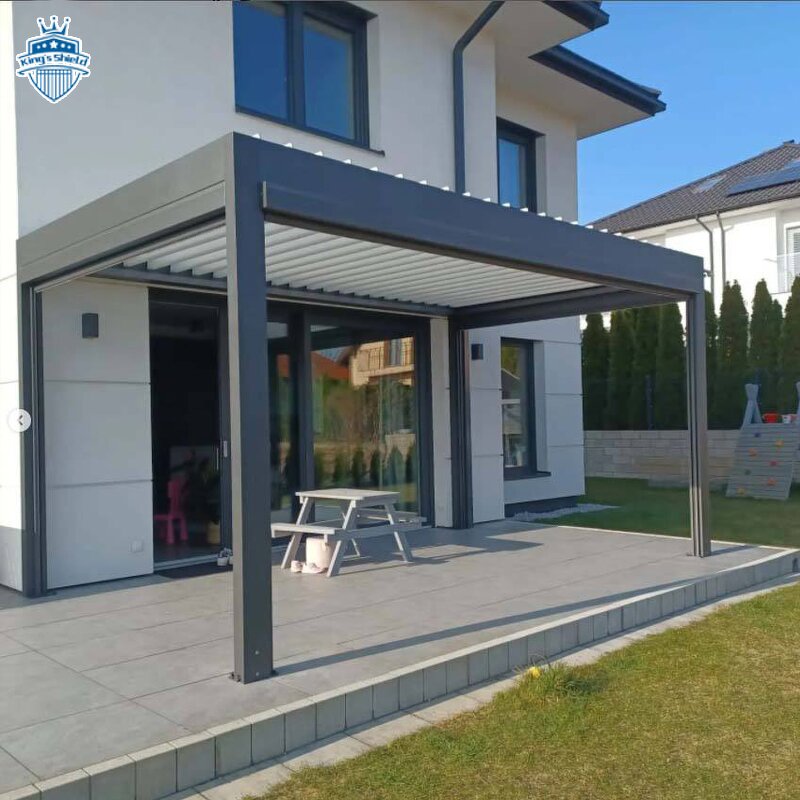 Motorized Pergola Supplier - OEM Waterproof Modern Outdoor Custom Aluminium Arch