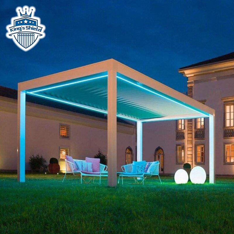 Automatic Patio Gazebo Manufacturer - OEM 3x4 Modern Opening Louvred Roof Luxury
