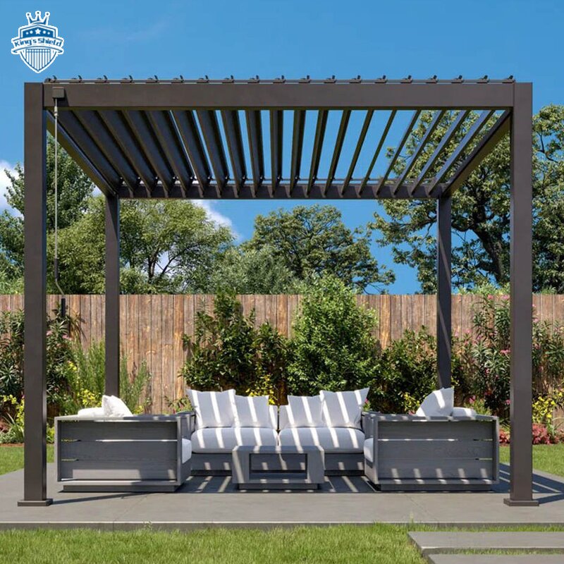 Aluminum Louvered Pergola Factory - OEM Wholesale High Quality Bioclimatic Garden