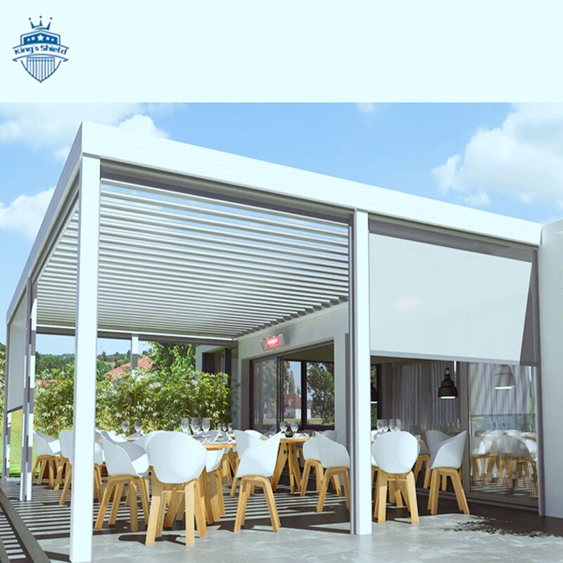 Customized Louvered Gazebo Factory - OEM Electric Retractable Bioclimatic Brackets