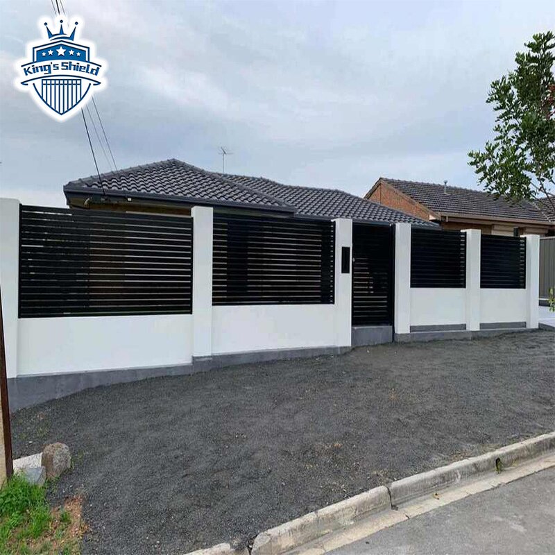 Aluminum Fence Panels Factory - OEM Easy to Install No Dig Horizontal Slat