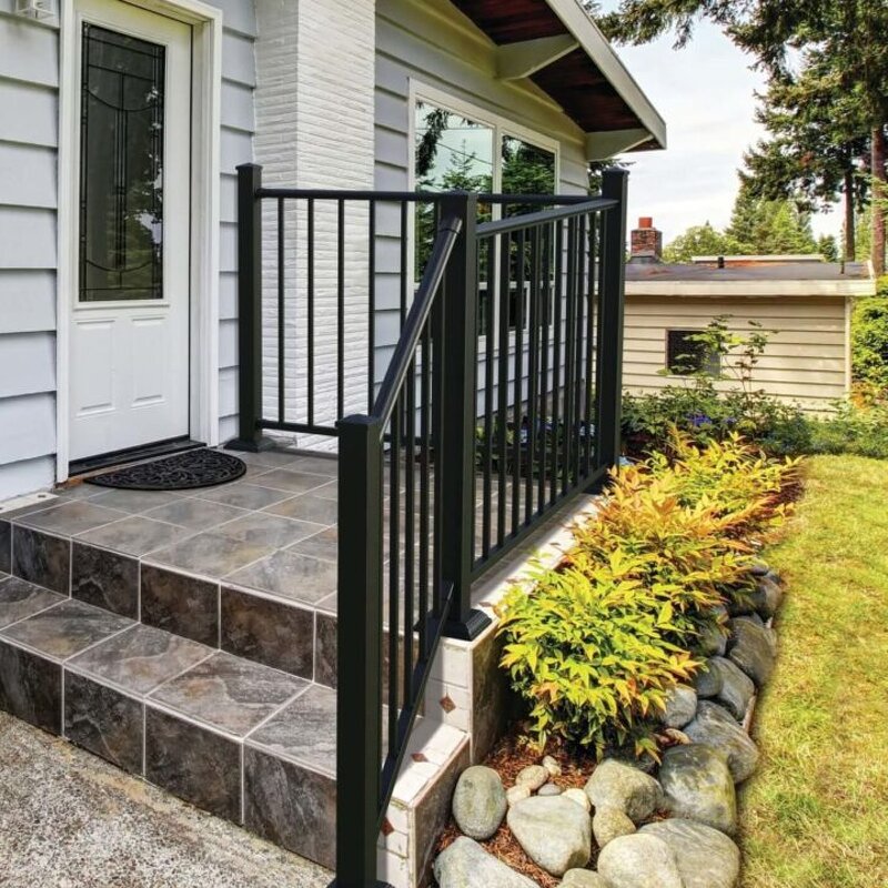 Aluminum Balcony Railing Manufacturer - OEM Outdoor Metal Stair Terrace Deck