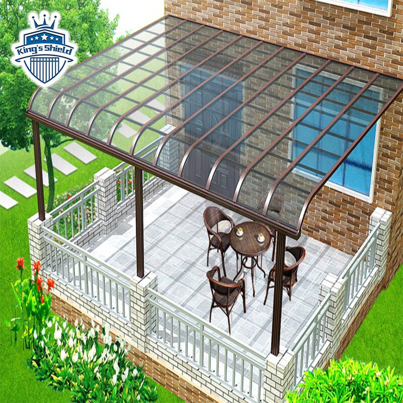 Aluminum Frame Canopy Supplier - OEM Outdoor Polycarbonate Awning Front Door