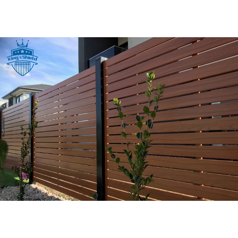 Aluminum Fence Panels Factory - OEM Easy to Install No Dig Horizontal Slat