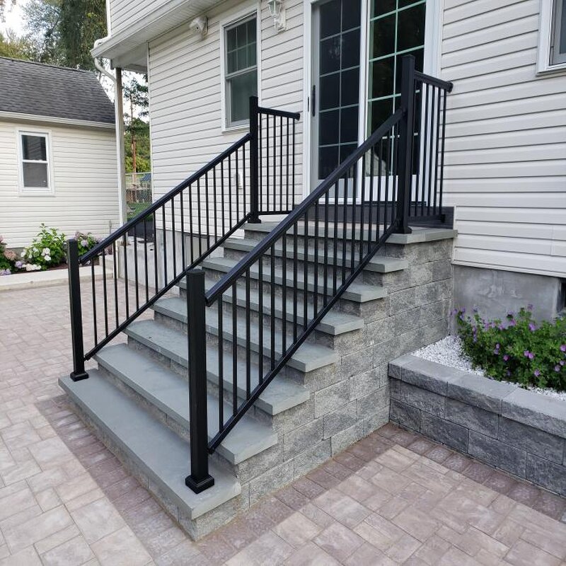 Aluminum Balcony Railing Manufacturer - OEM Outdoor Metal Stair Terrace Deck