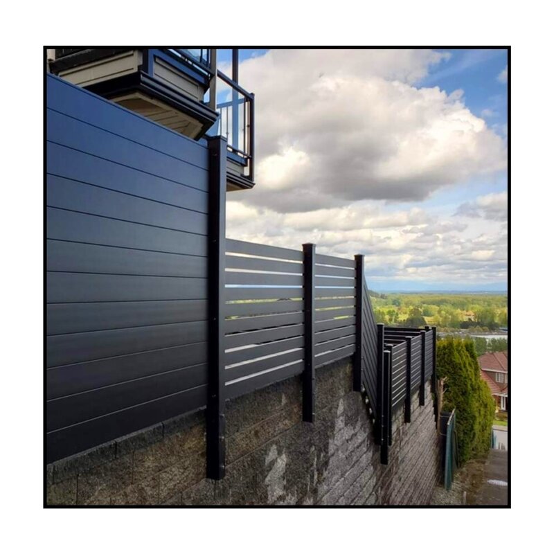 Aluminum Privacy Fence Supplier - OEM Customization Black Garden Metal Screen