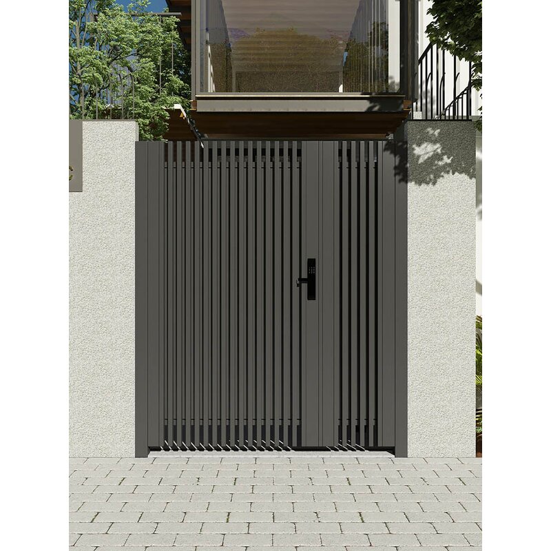 Main Swing Single Door Gate Supplier - OEM Customized Modern Simple Courtyard