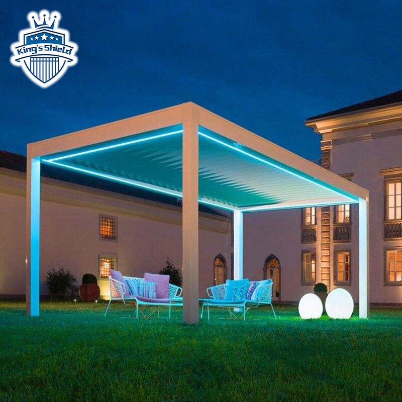 Motorized Louver Outdoor Gazebo Manufacturer - OEM 3x4m Aluminum Insulated Roof Panels