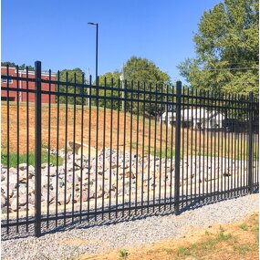 Black Metal Fences Manufacturer - OEM Wholesale 6ftx8ft Anti Rust Galvanized