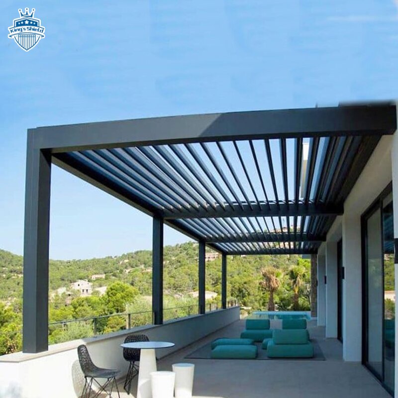 Motorized Pergola Supplier - OEM Waterproof Modern Outdoor Custom Aluminium Arch