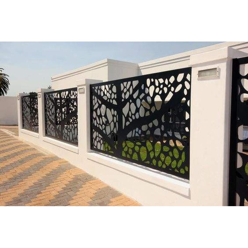 Laser Cut Metal Fencing Manufacturer - OEM Easily Assembled Outdoor Decorative Wall