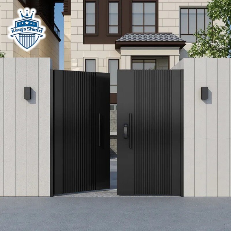 Automatic Garden Gate Supplier - OEM High Quality Modern Outdoor Metal Double
