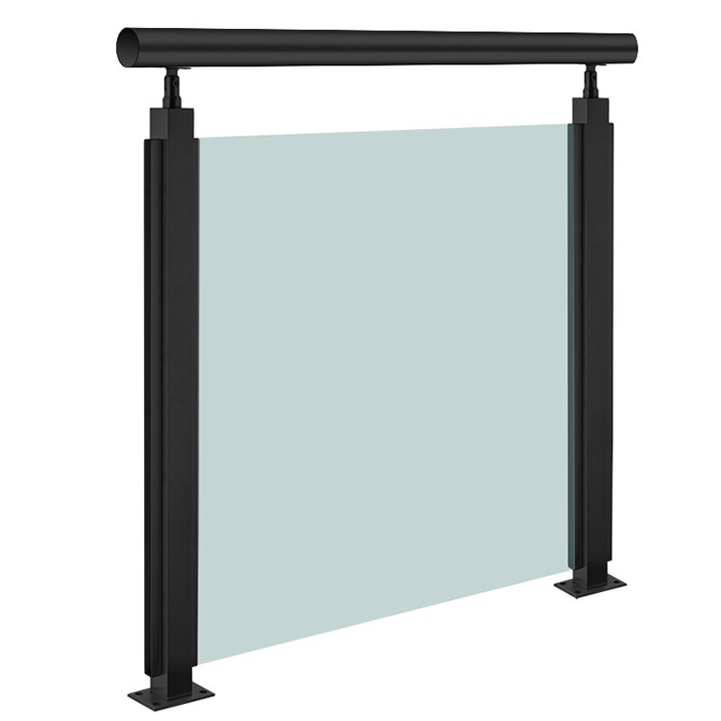 Aluminum Balcony Railing Supplier - OEM High Quality Assembled with Tempered Glass