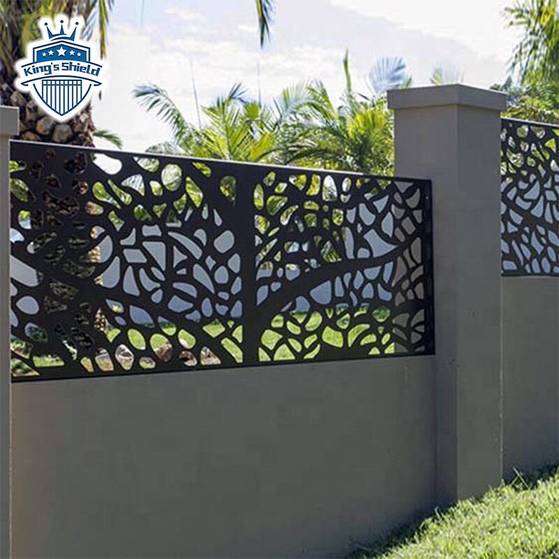Ornamental Fence Supplier - OEM Custom Laser Cut Metal Privacy Sheet Garden
