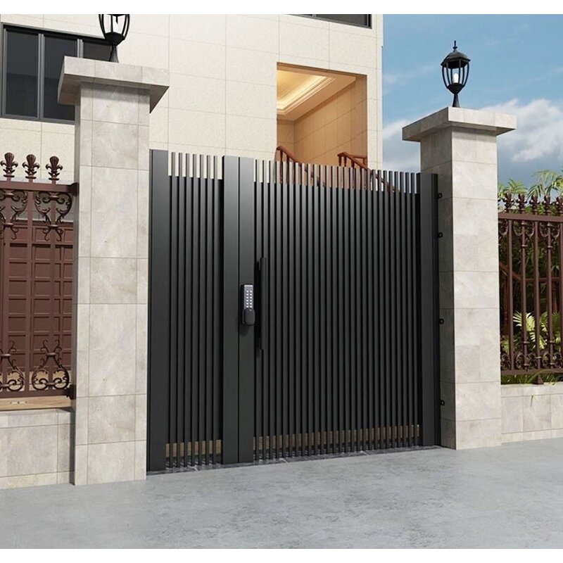 Automatic Swing Gate Manufacturer - OEM Modern Decorative Main Gate Customized