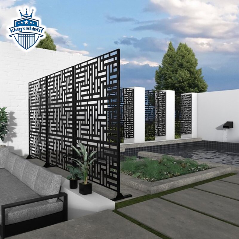 Ornamental Fence Supplier - OEM Custom Laser Cut Metal Privacy Sheet Garden