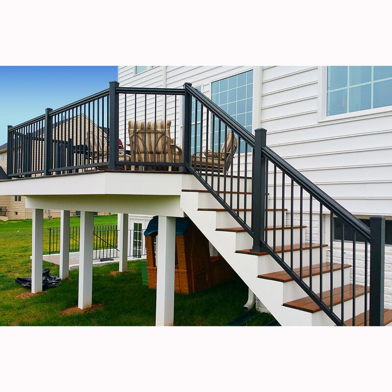Aluminum Alloy Handrail Factory - OEM High Quality Metal Deck Stairs Balustrade