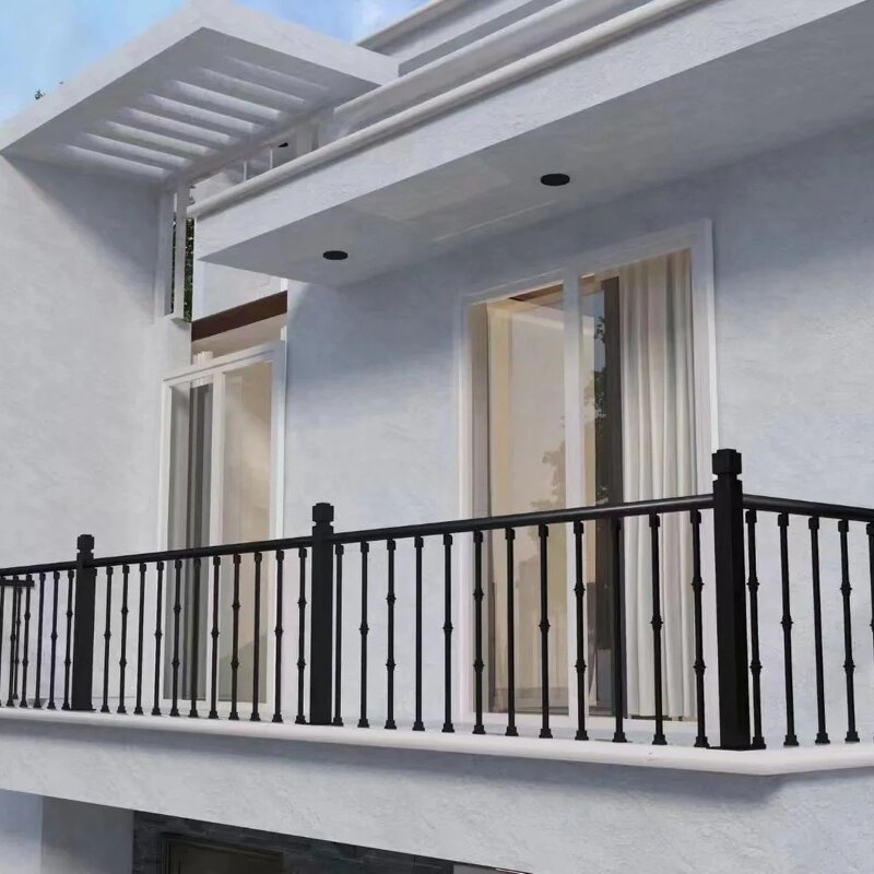Modern Metal Railings Supplier - OEM Outdoor Aluminum Balcony Stair Deck