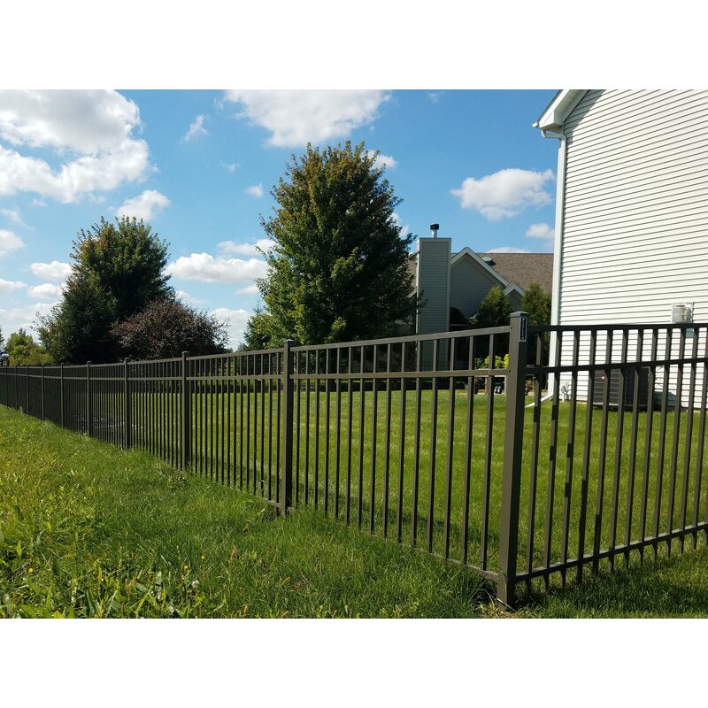 Ornamental Metal Fence Supplier - OEM Home Garden Black Decorative Wrought Iron