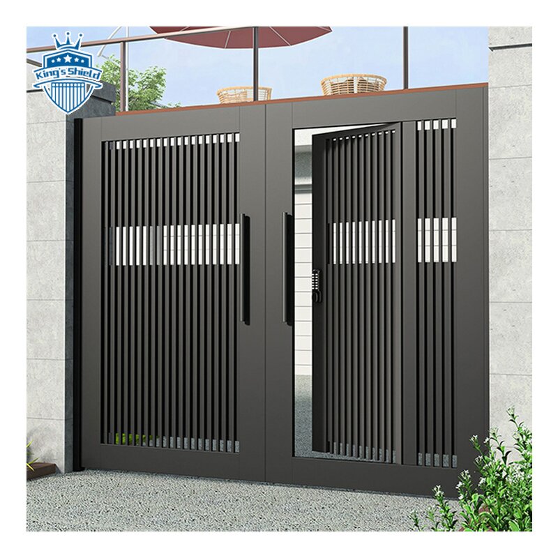 Automatic Swing Gates Manufacturer - OEM Latest 3D Aluminum Metal Double Gate