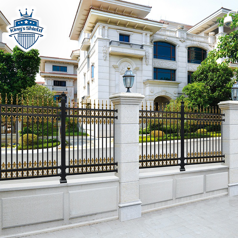 Spear Top Steel Fence Factory - OEM Customizable Ornamental Galvanized Design