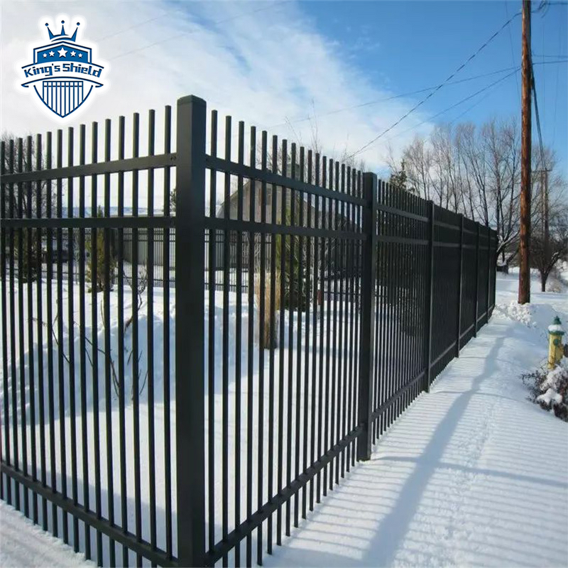 Spear Top Steel Fence Factory - OEM Customizable Ornamental Galvanized Design