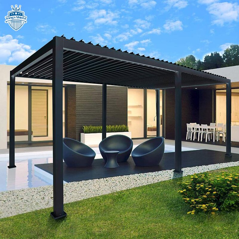 Customized Louvered Gazebo Factory - OEM Electric Retractable Bioclimatic Brackets
